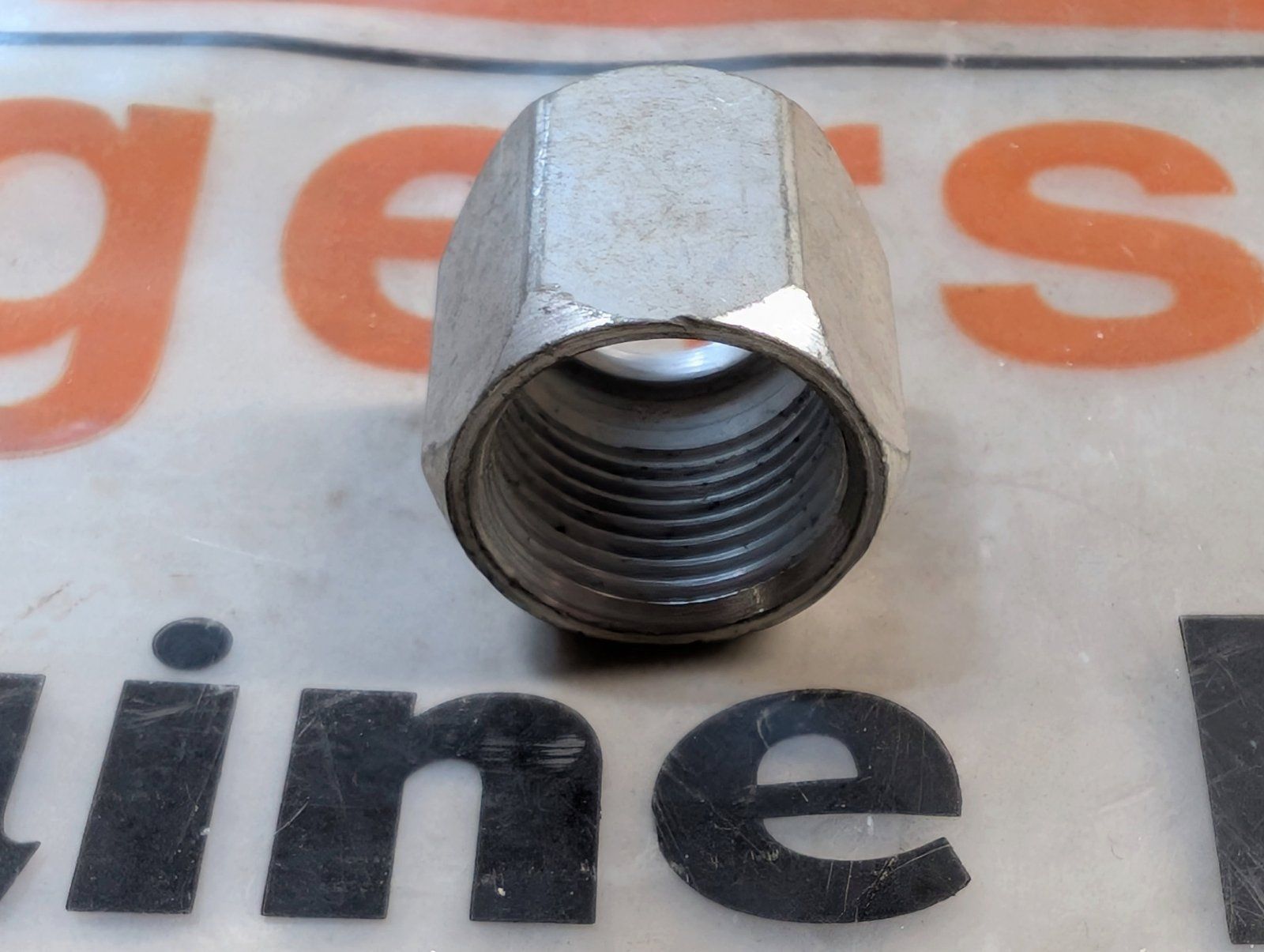 218-345 FITTING NUT STYLE 5/8 TUBE - Ingersoll/Case Tractor Part