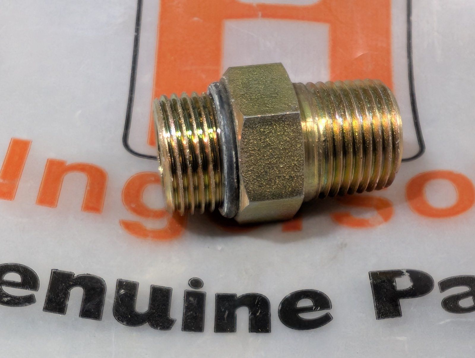218-5441 FITTING HYD 1/2 NPTF X 7/8-14 W/ORING - Ingersoll/Case Tractor Part