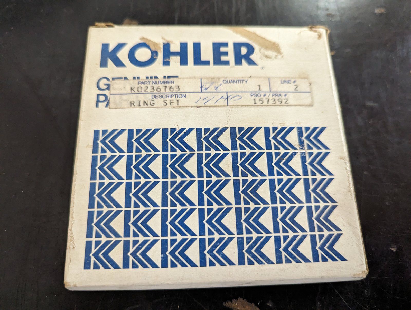 236763 KOHLER PISTON RINGS OEM - Ingersoll/Case Tractor Part