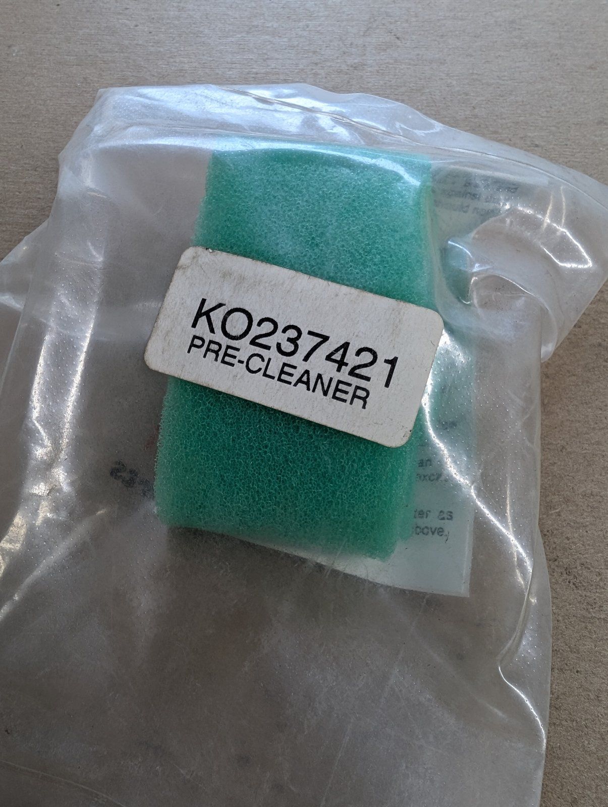 237421 KOHLER AIR FILTER / PRE FILTER WRAPPER - Ingersoll/Case Tractor Part
