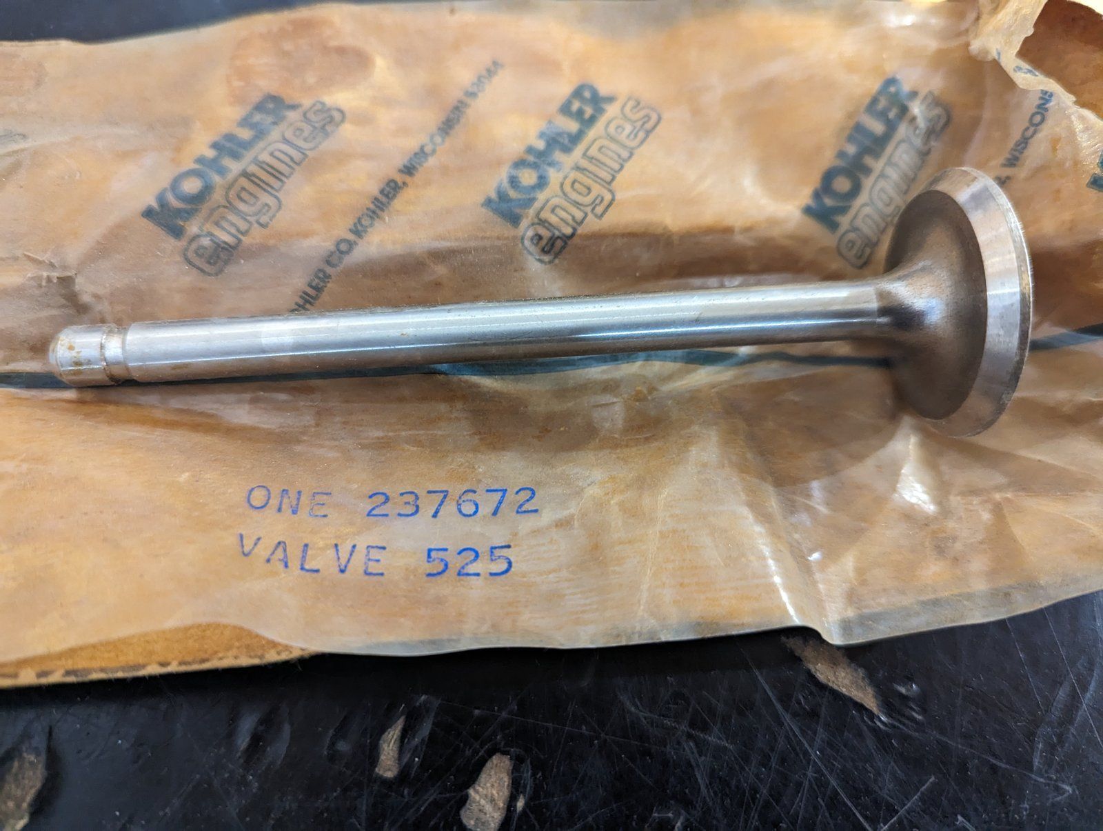 237672 KOHLER VALVE OEM - Ingersoll/Case Tractor Part
