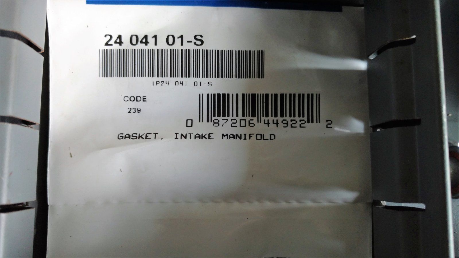 2404101S GASKET INTAKE MANIFOLD KOHLER - Ingersoll/Case Tractor Part