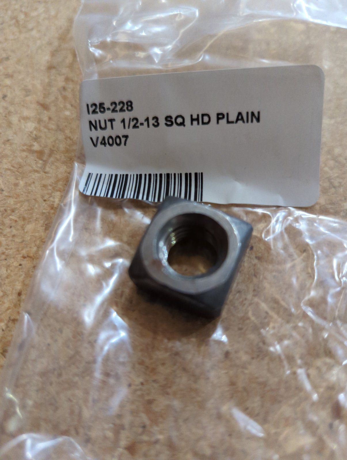 25-228 NUT 1/2-13 SQ HD PLAIN - Ingersoll/Case Tractor Part