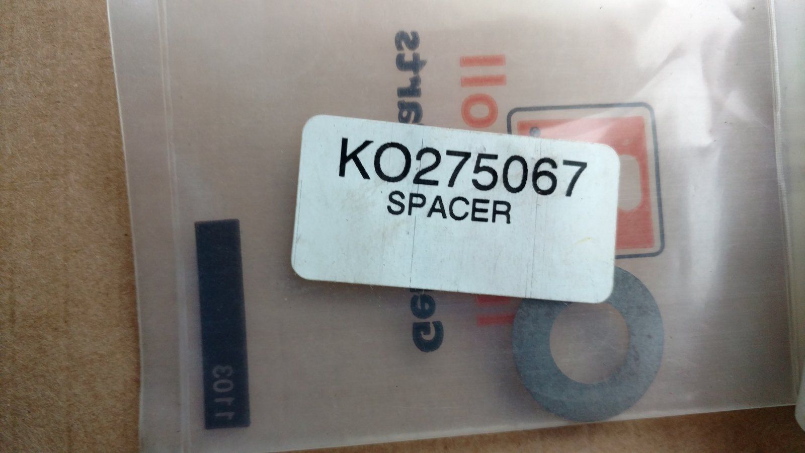 275067 KOHLER CAM SHAFT SPACER - Ingersoll/Case Tractor Part