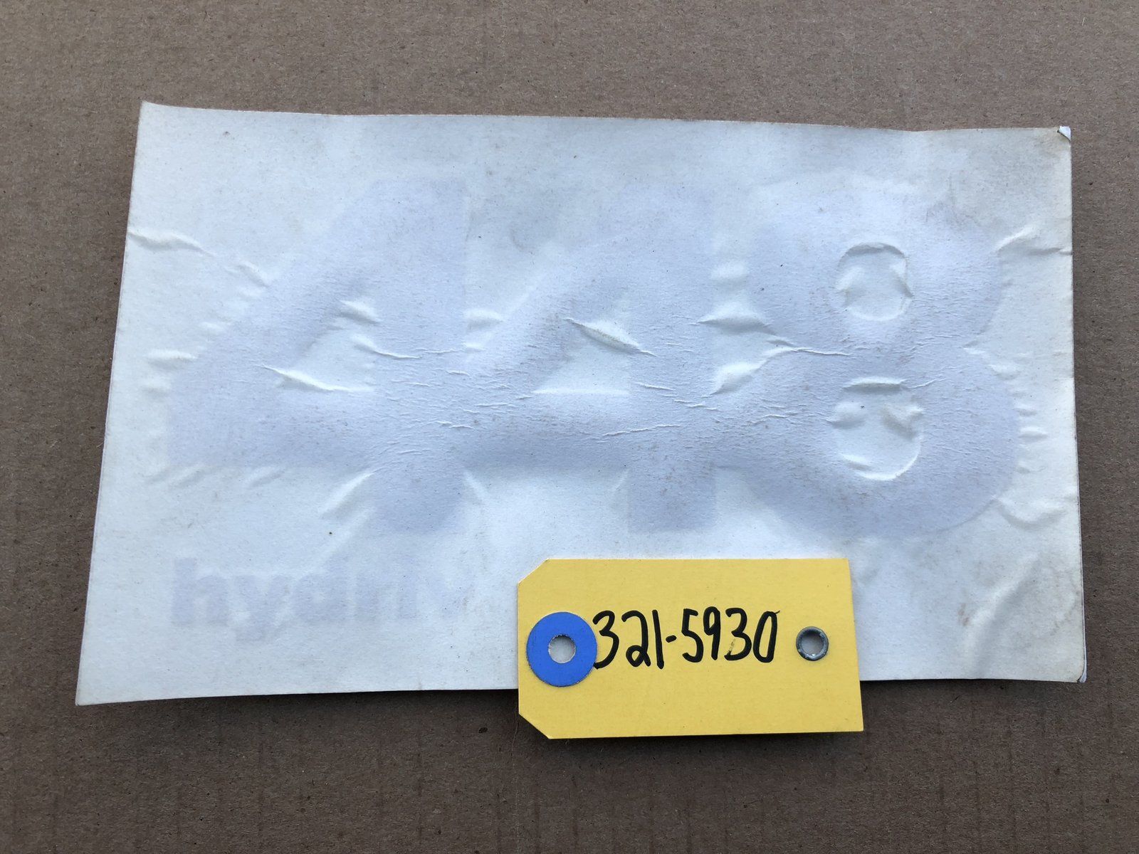 321-5930 DECAL HOOD 448 - Ingersoll/Case Tractor Part