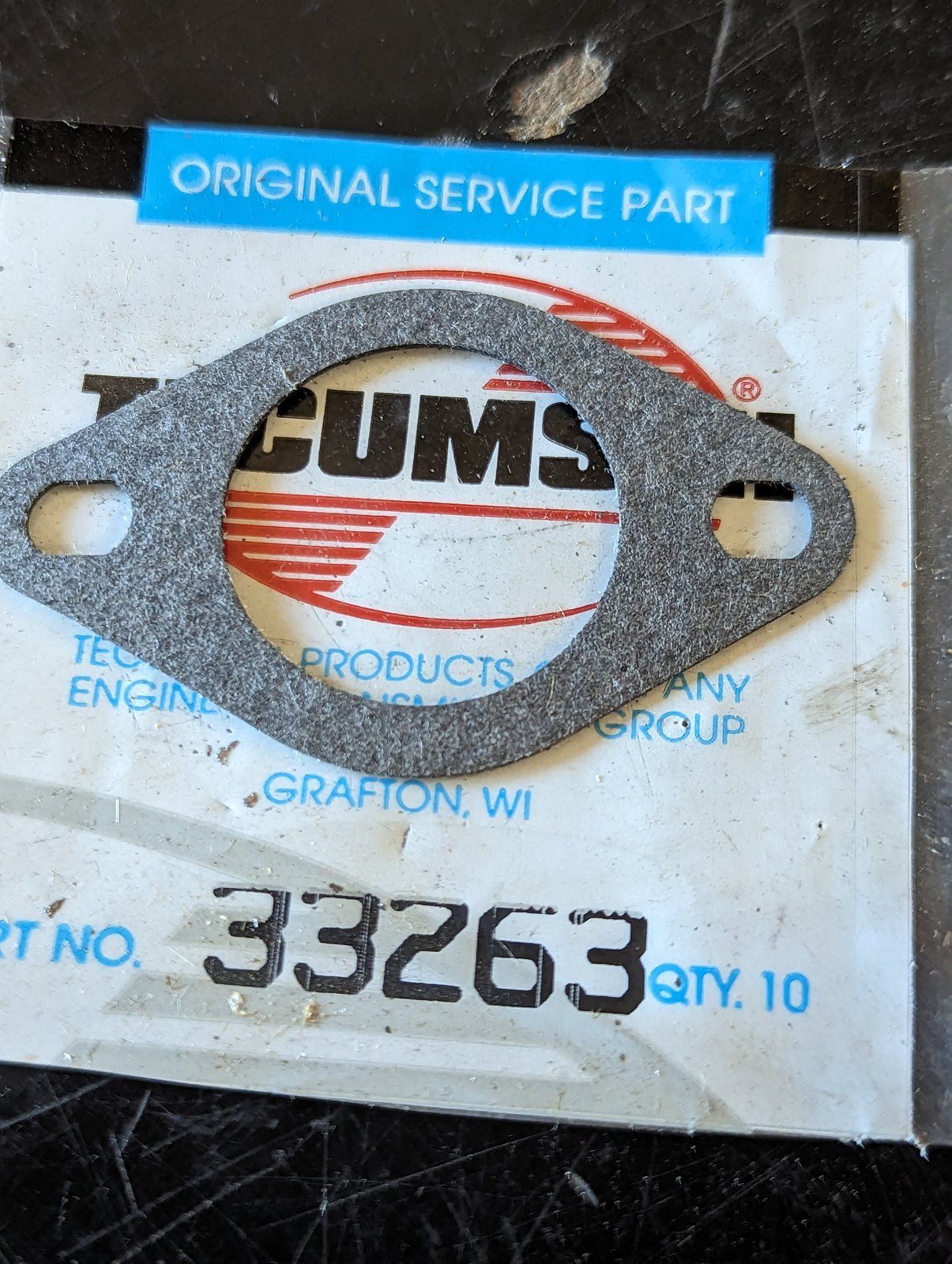 33263 TECUMSEH GASKET - Ingersoll/Case Tractor Part