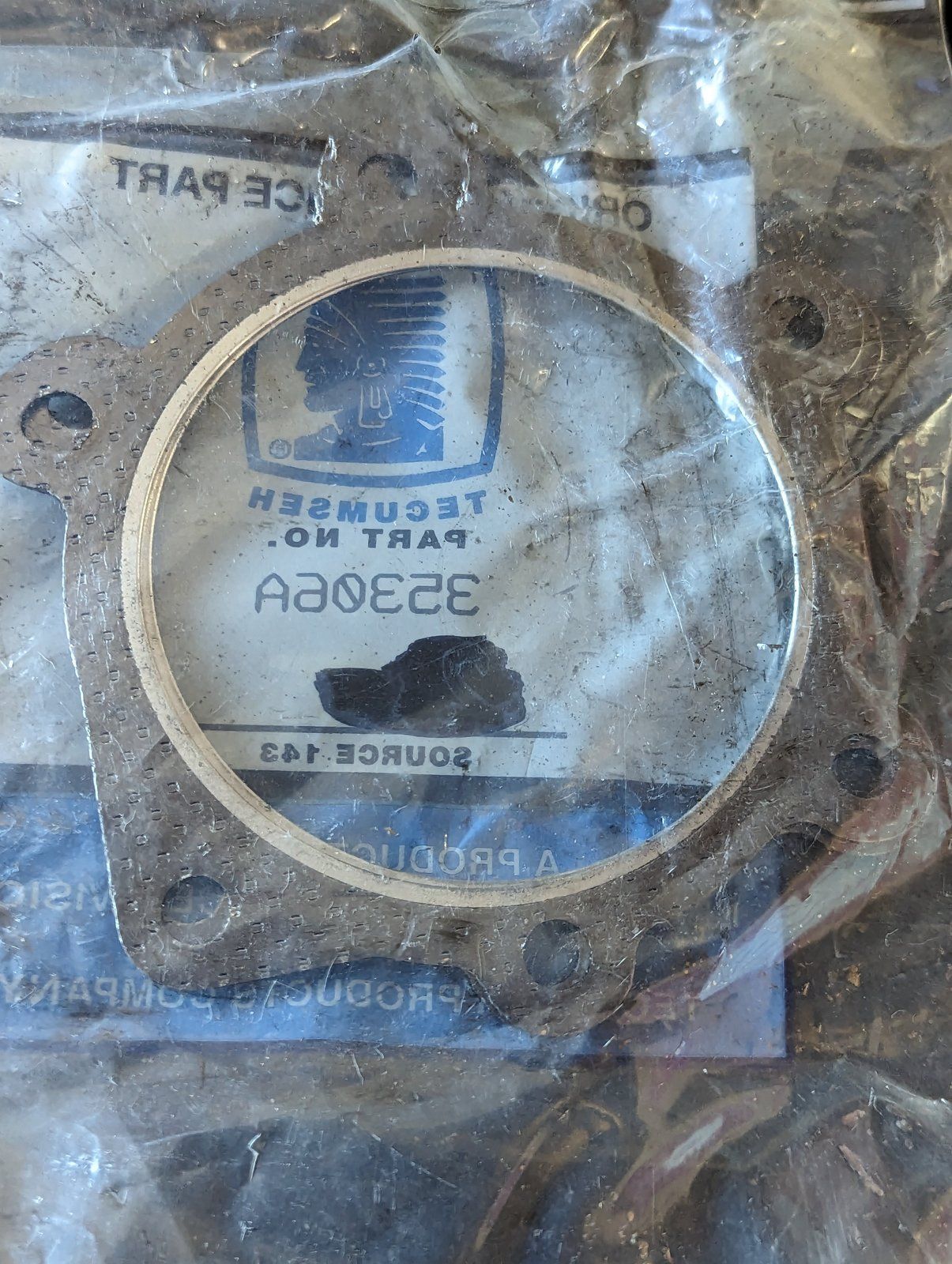 35306A TECUMSEH HEAD GASKET - Ingersoll/Case Tractor Part