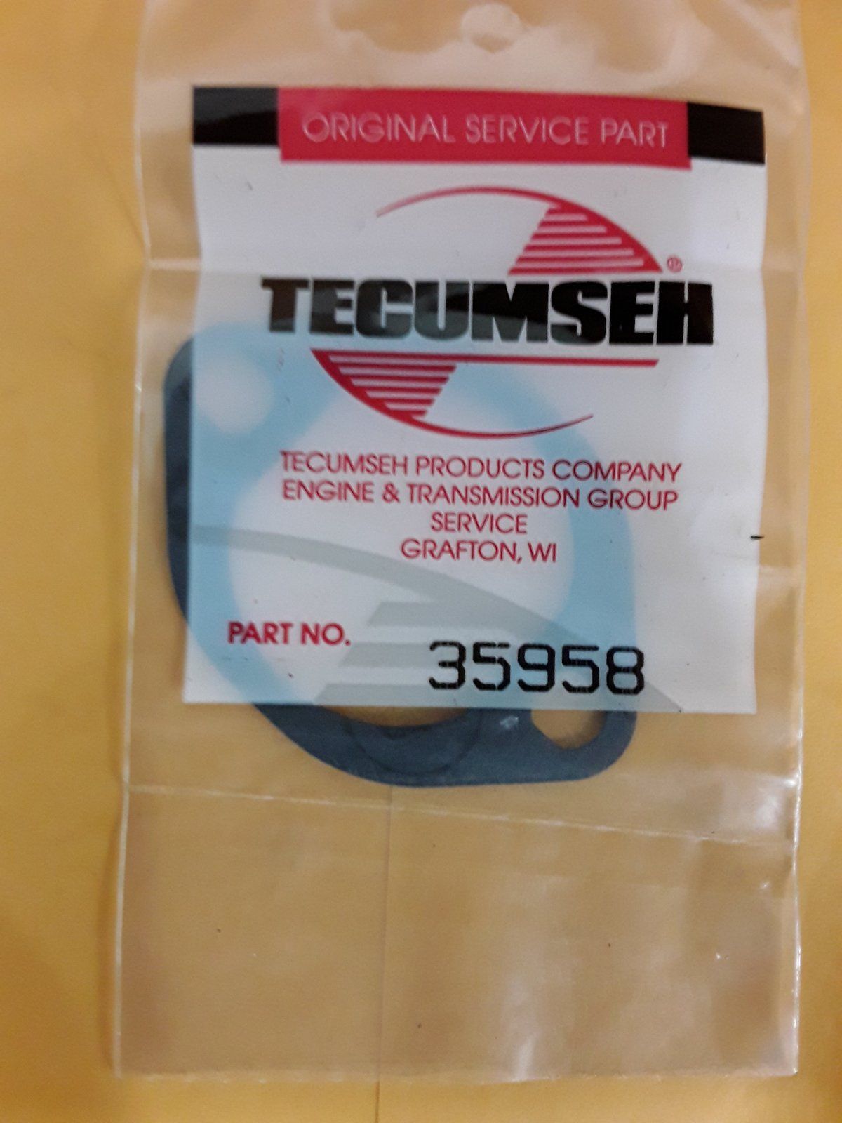 35958 TECUMSEH INTAKE PIPE GASKET - Ingersoll/Case Tractor Part