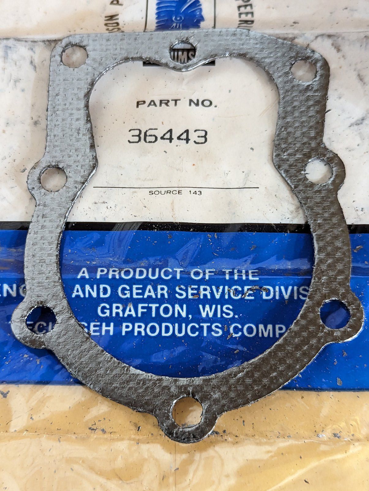 36443 TECUMSEH HEAD GASKET - Ingersoll/Case Tractor Part