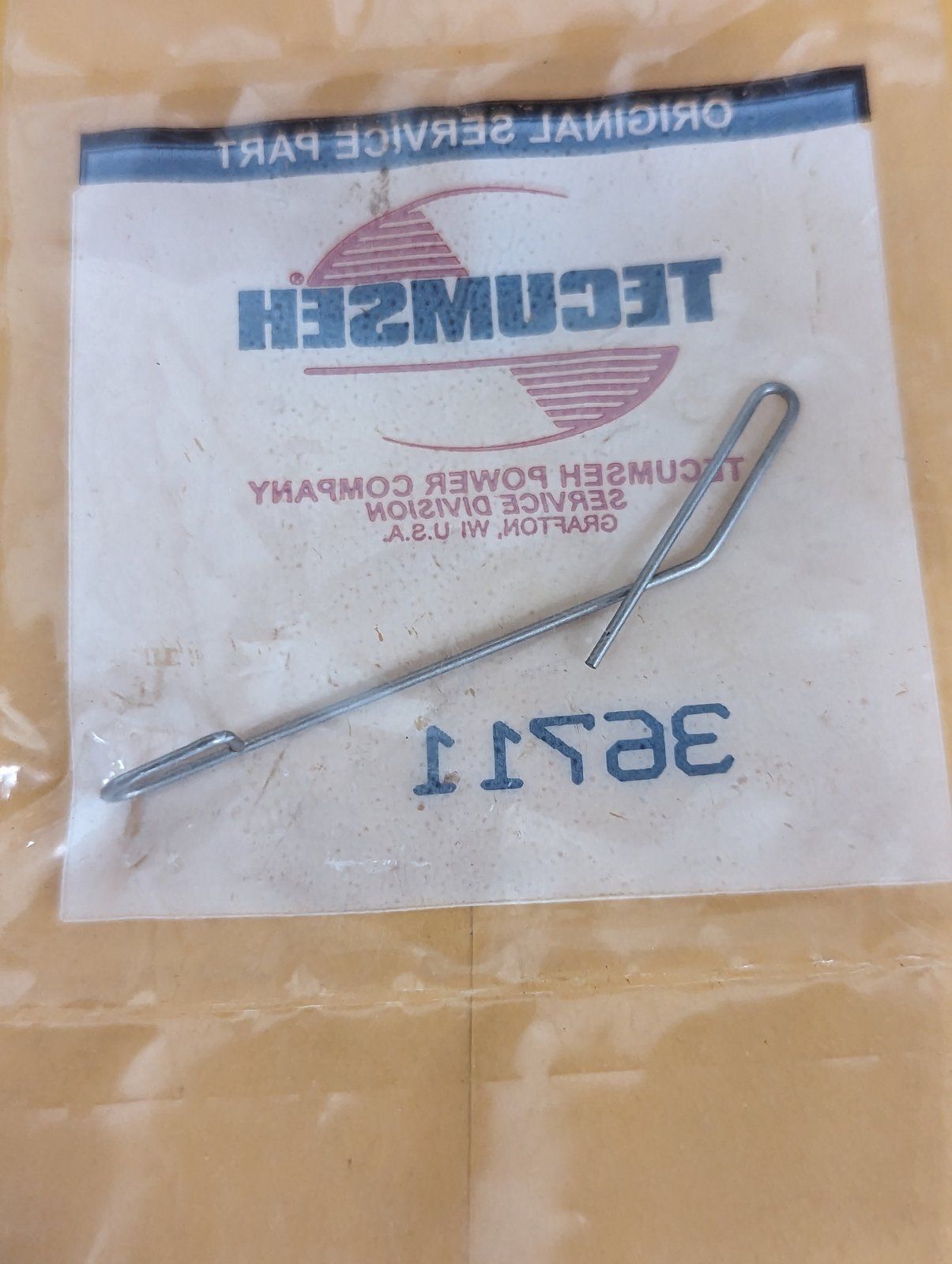 36711 TECUMSEH GOVERNOR LINK - Ingersoll/Case Tractor Part