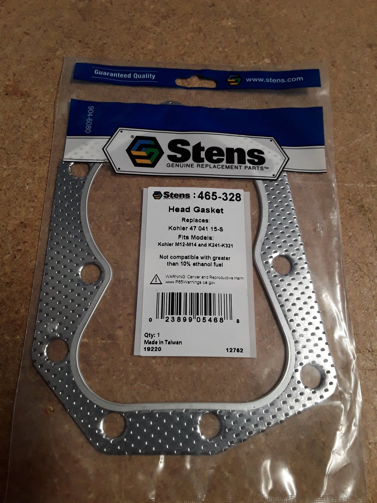 4704115-S KOHLER HEAD GASKET 465-328 C30482 - Ingersoll/Case Tractor Part