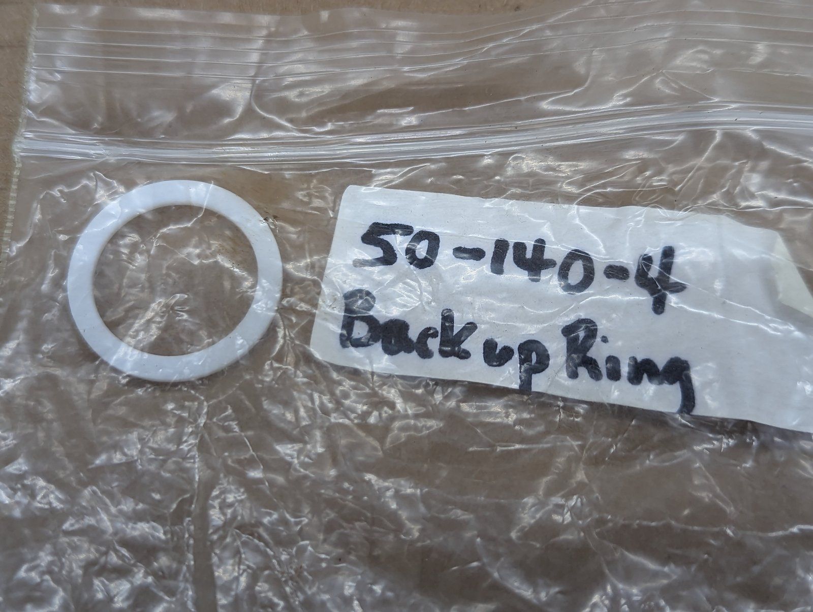 50-140-4 PARKER WHITE BACK UP RING - Ingersoll/Case Tractor Part