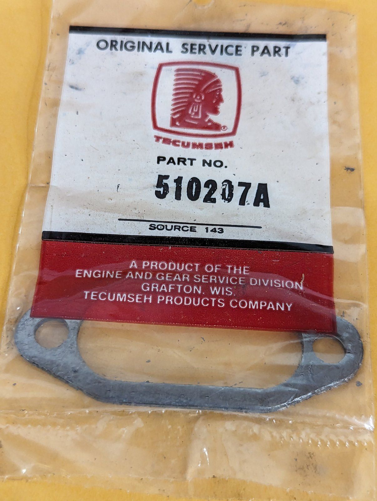 510207A TECUMSEH EXHAUST GASKET - Ingersoll/Case Tractor Part