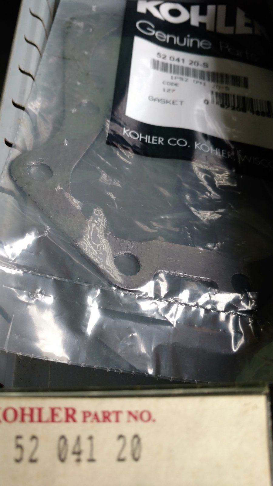 5204120 HEAD GASKET KOHLER - Ingersoll/Case Tractor Part