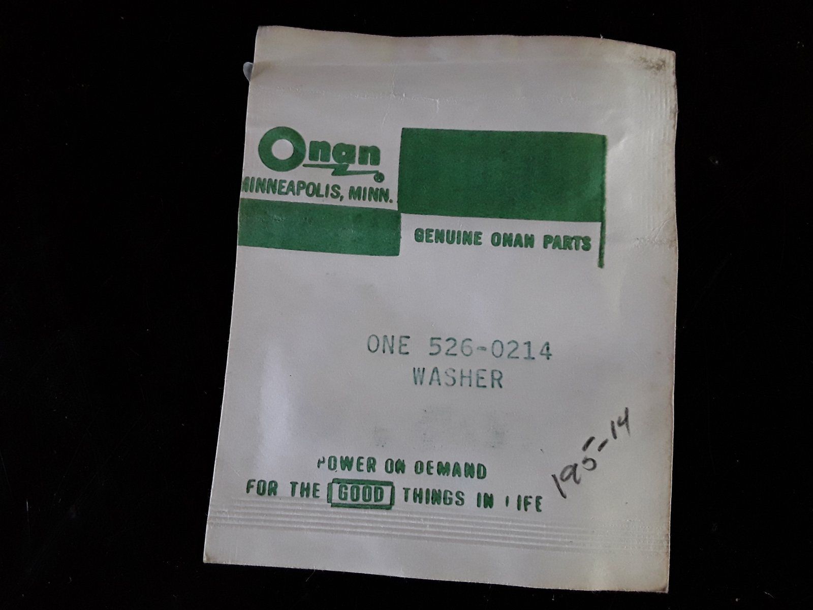 526-0214 ONAN WASHER - GOV - Ingersoll/Case Tractor Part