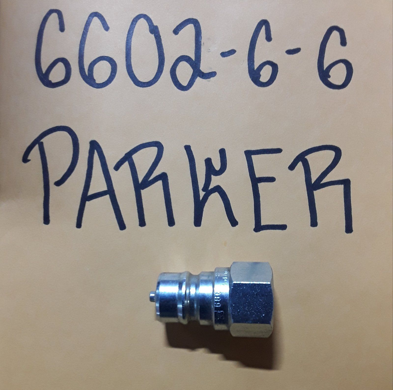 6602-6-6 PARKER HYDRAULIC QUICK CONNECT HOSE COUPLING - Ingersoll/Case Tractor Part