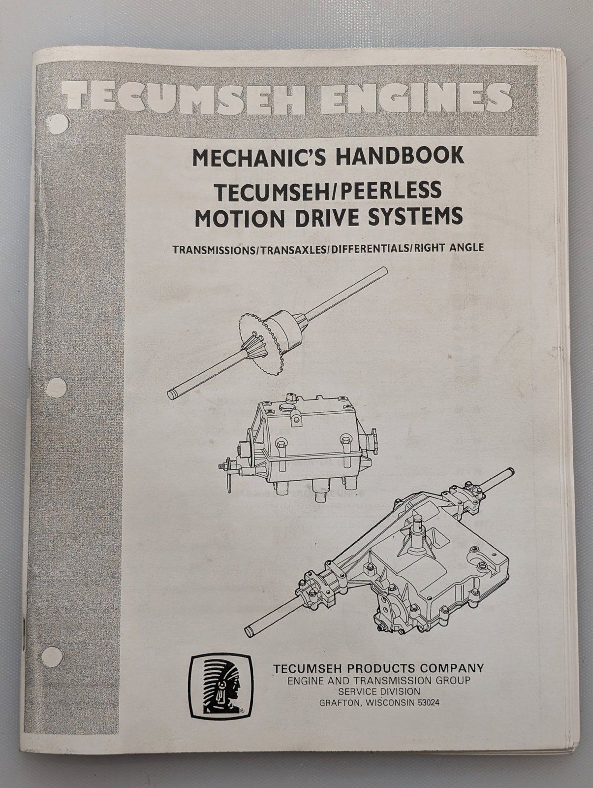 691218 TECUMSEH PEERLESS TRANSAXLE MECHANIC HANDBOOK - Ingersoll/Case Tractor Part