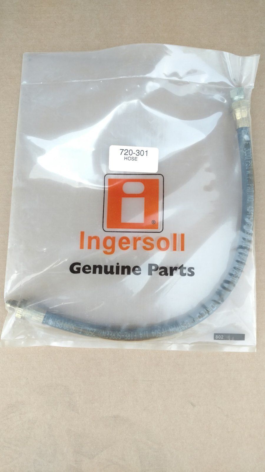 720-301 HOSE (ASSY) HYD .250 X17.72 LG - Ingersoll/Case Tractor Part