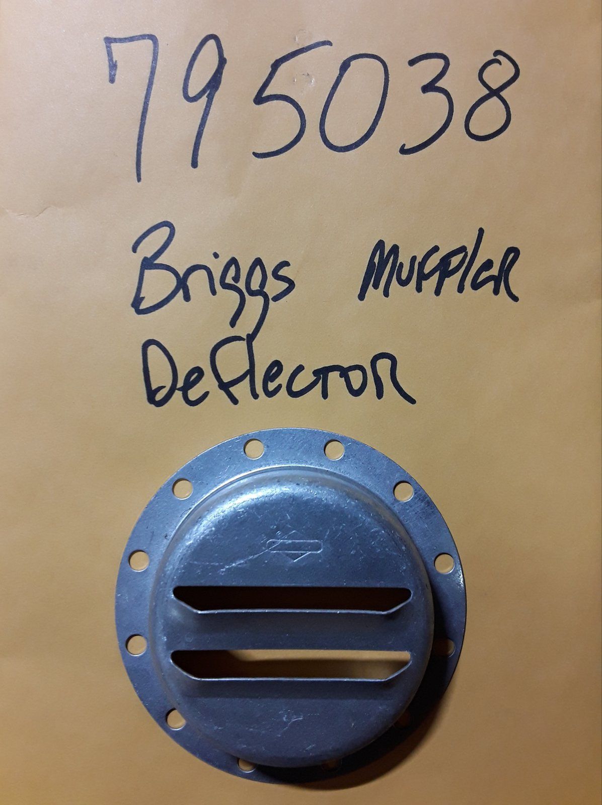 795038 BRIGGS Muffler DEFLECTOR C33444 - Ingersoll/Case Tractor Part