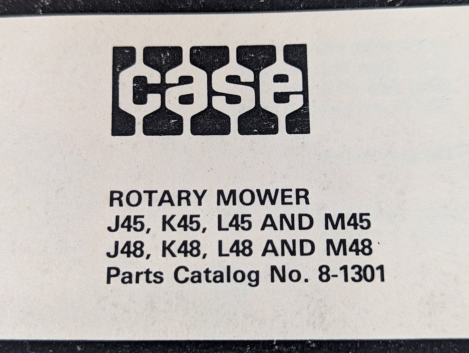 8-1301 PC: J45 K45 L45 M45 J48 K48 L48 M48 MOWER DECK - Ingersoll/Case Tractor Part