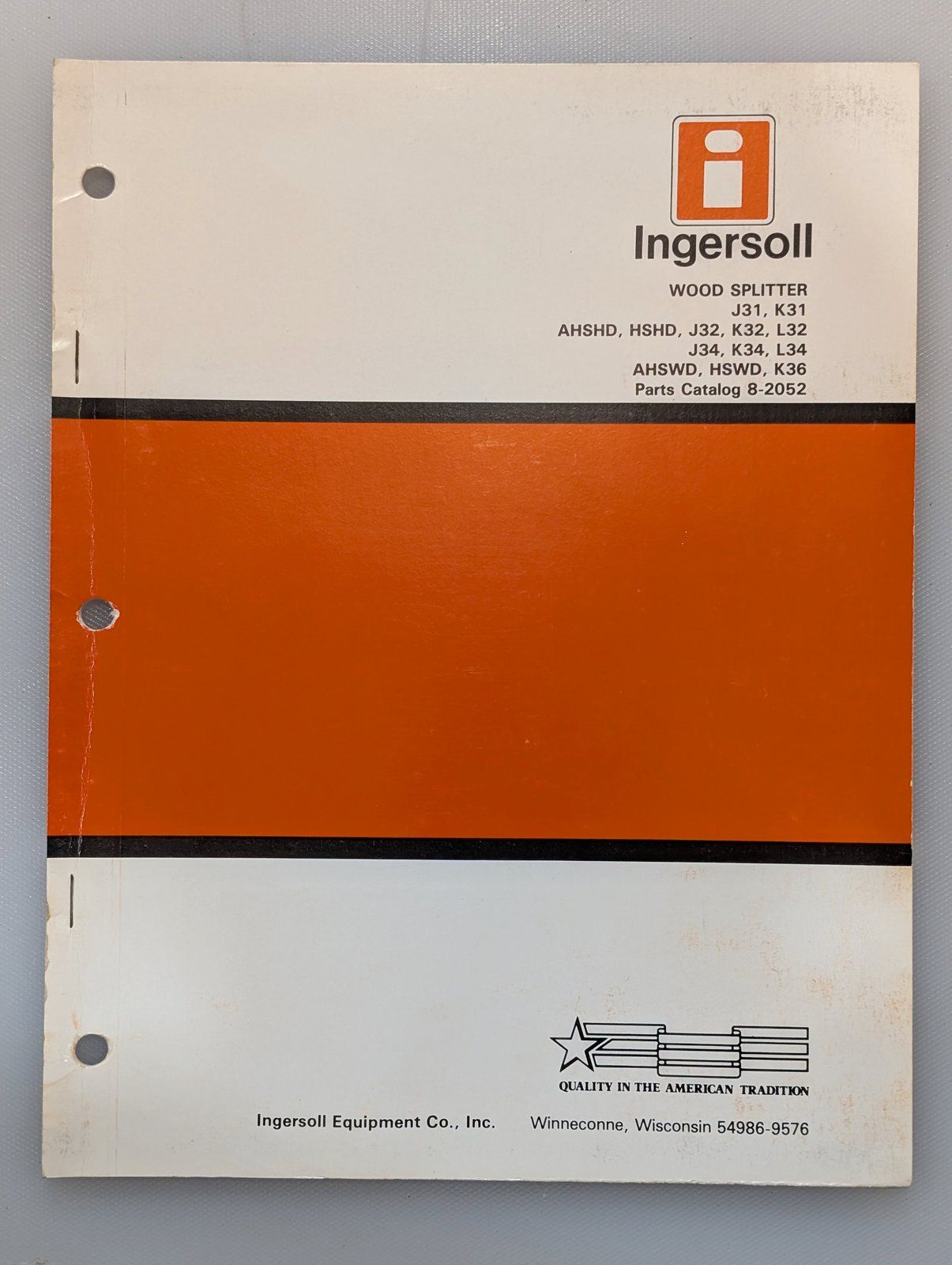 8-2052 PC WOOD SPLITTER J31 K31 J32 K32 L32 J34 K34 L34 AHSWD HSWD K36 - Ingersoll/Case Tractor Part