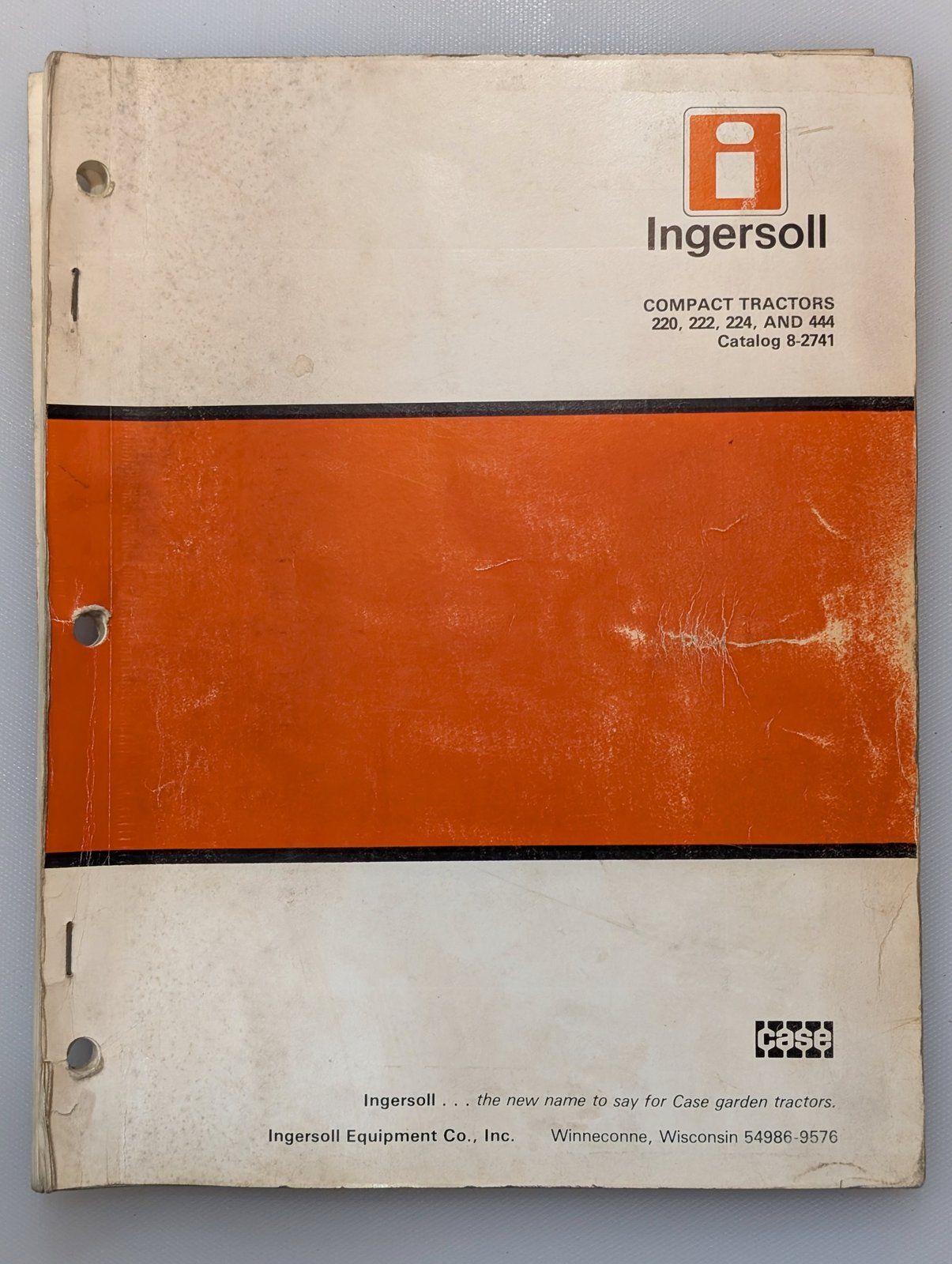 8-2741 PC 220 222 224 444 COMPACT TRACTOR - Ingersoll/Case Tractor Part