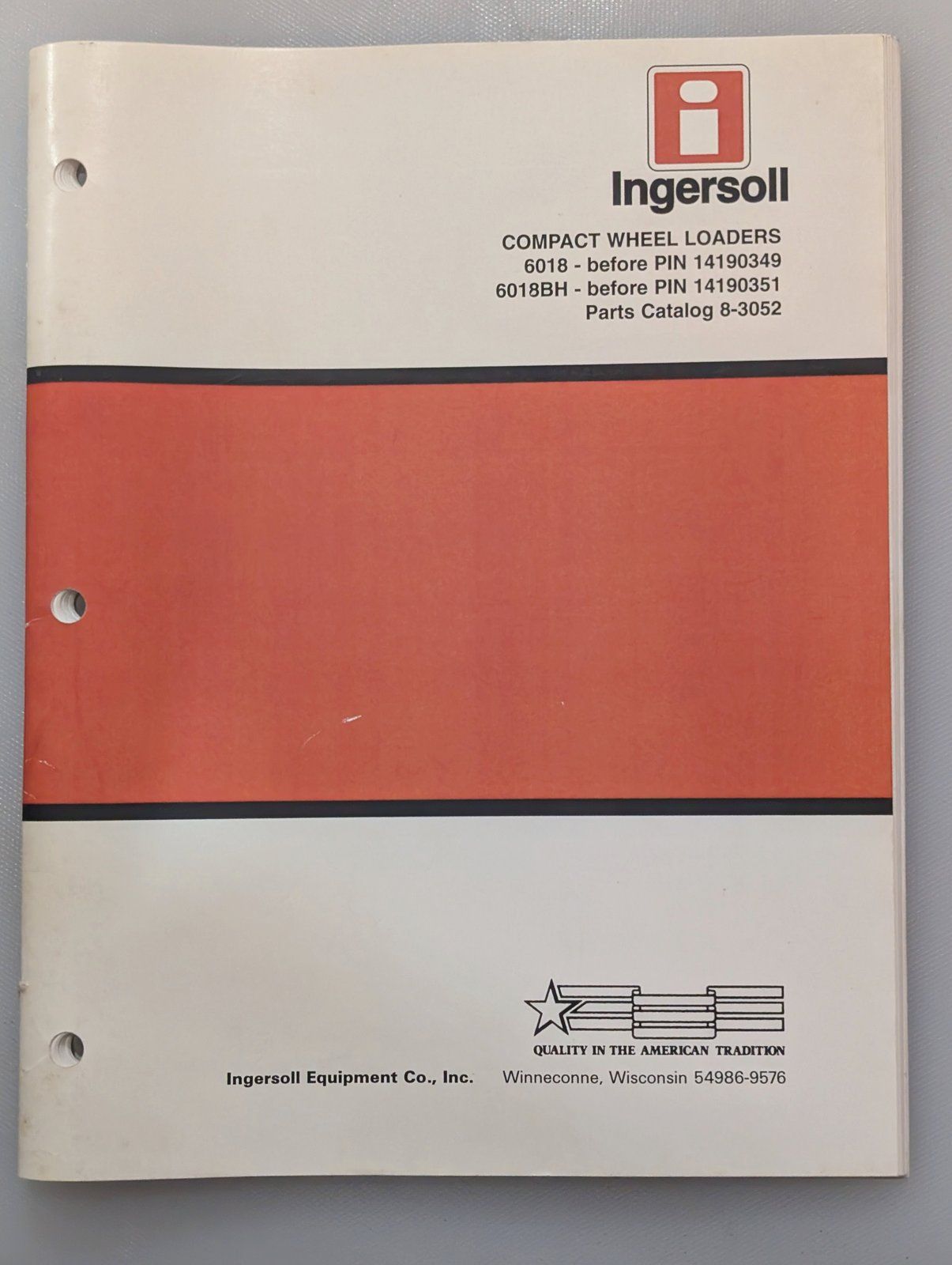 8-3052 PC: 6018 6018BH 6018B - Ingersoll/Case Tractor Part