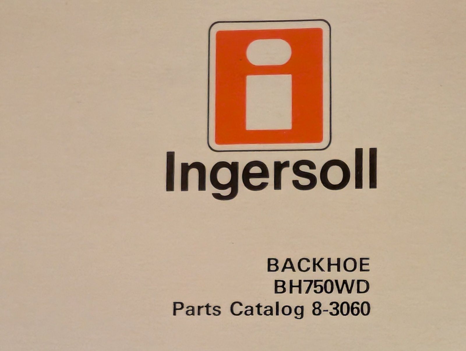 8-3060 BH7500WD PARTS MANUAL - Ingersoll/Case Tractor Part