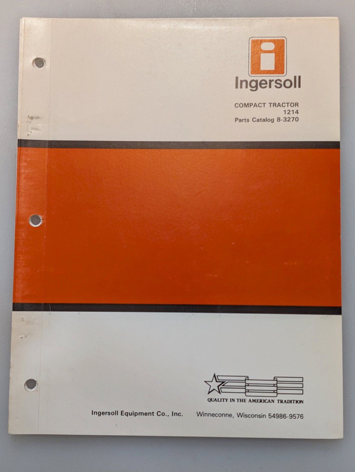 8-3070 PC 1214 COMPACT TRACTOR - Ingersoll/Case Tractor Part