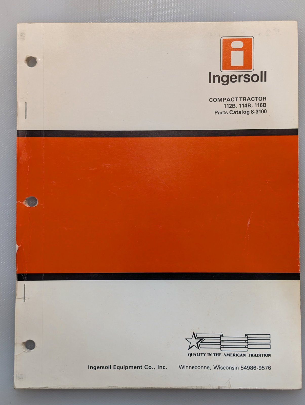 8-3100 PC 112B 114B 116B COMPACT TRACTOR - Ingersoll/Case Tractor Part