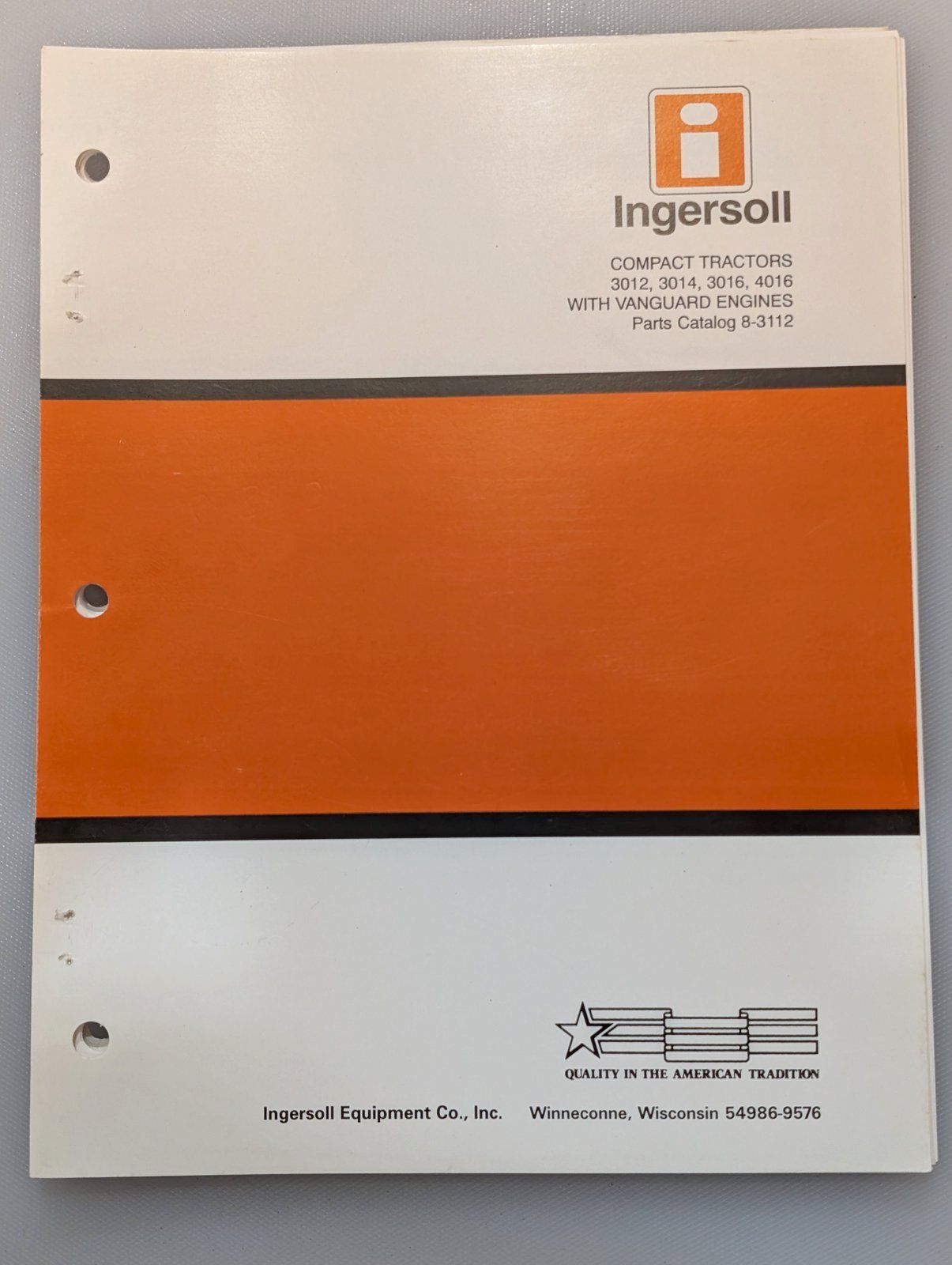 8-3112 PC 3012 3014 3016 4016 WITH VANGUARD ENGINE - Ingersoll/Case Tractor Part