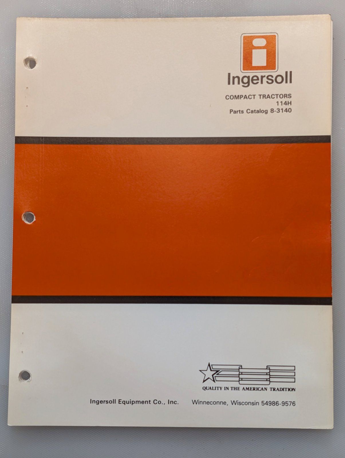 8-3140 PC 114H COMPACT TRACTOR - Ingersoll/Case Tractor Part