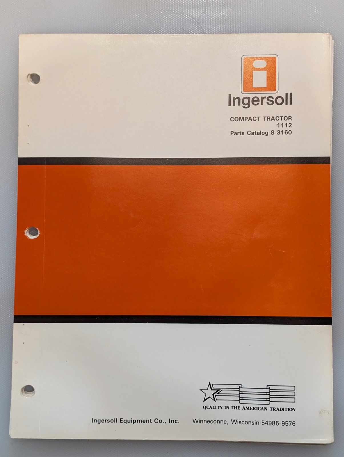 8-3160 PC 1112 COMPACT TRACTOR - Ingersoll/Case Tractor Part