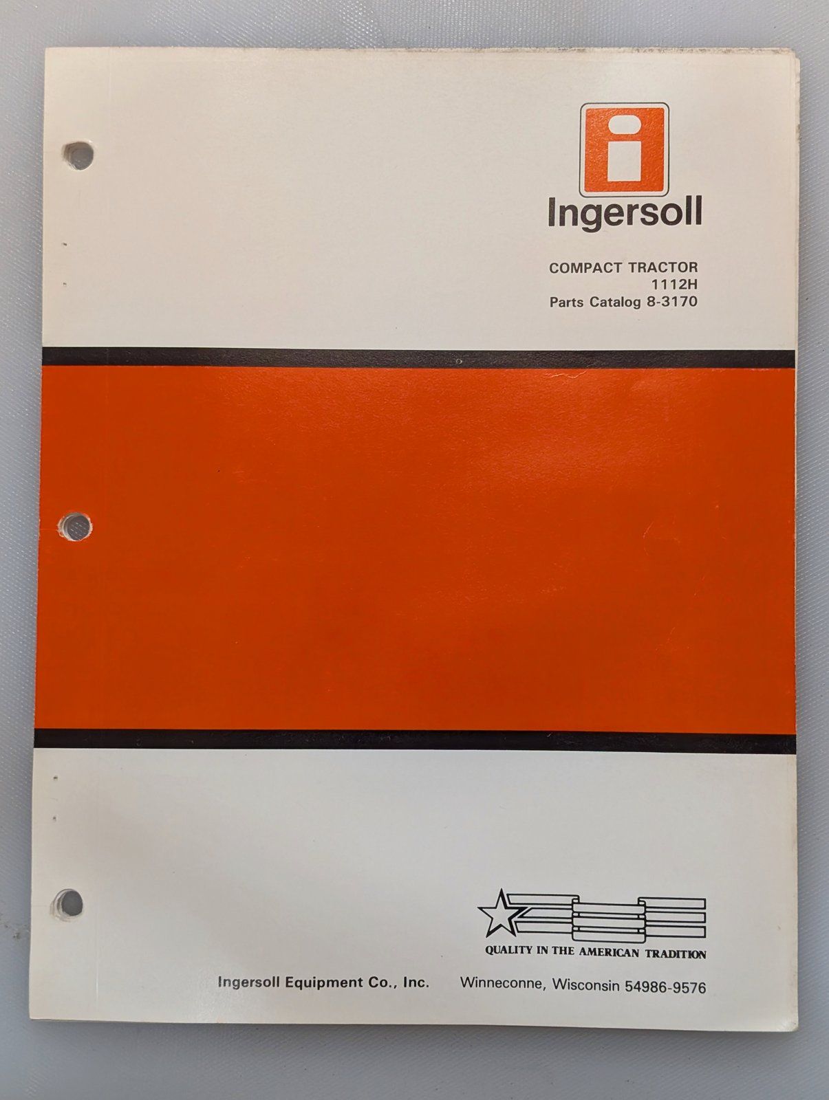 8-3170 PC 1112H COMPACT TRACTOR - Ingersoll/Case Tractor Part