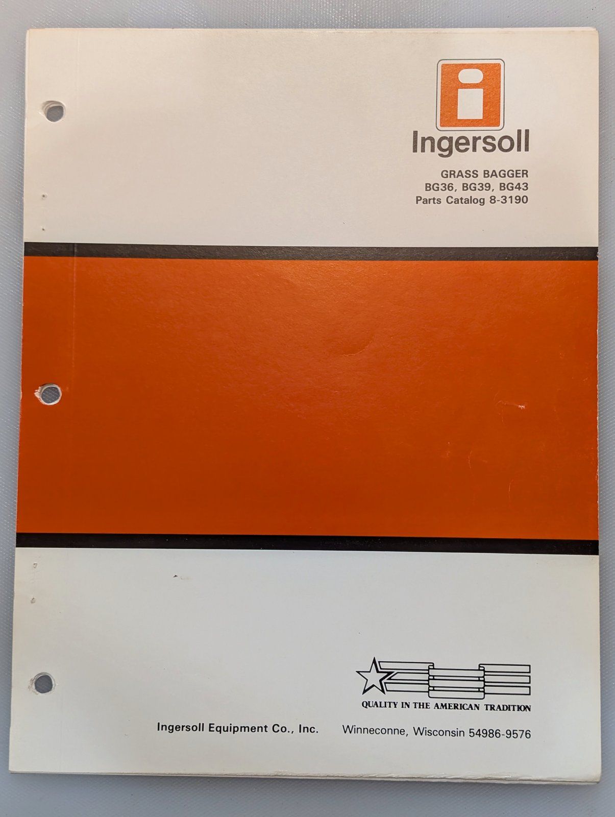 8-3190 PC BG36 BG39 BG43 GRASS BAGGER - Ingersoll/Case Tractor Part