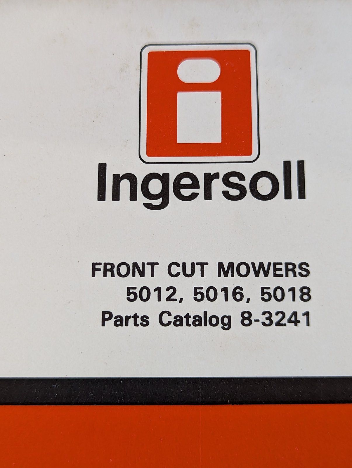 8-3241 PC: FRONT CUT MOWERS 5012 5016 5018 - Ingersoll/Case Tractor Part