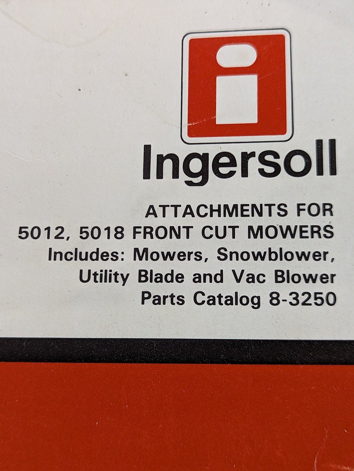 8-3250 PC: ATTACHMENTS FOR 5012 5018 FRONT CUT MOWERS - Ingersoll/Case Tractor Part