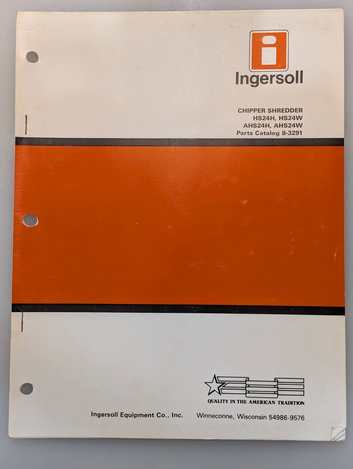 8-3291 PC CHIPPER SHREDDER HS24H HS24W AHS24H AHS24W - Ingersoll/Case Tractor Part