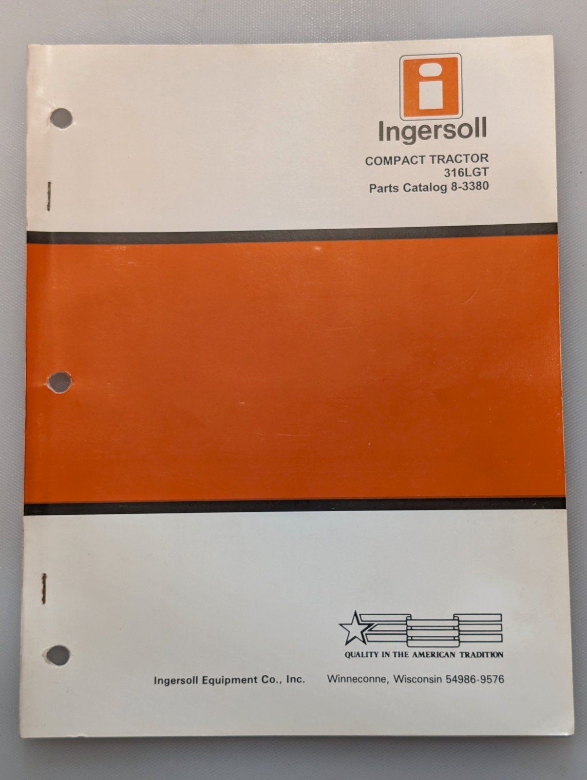 8-3380 PC 316LGT COMPACT TRACTOR - Ingersoll/Case Tractor Part