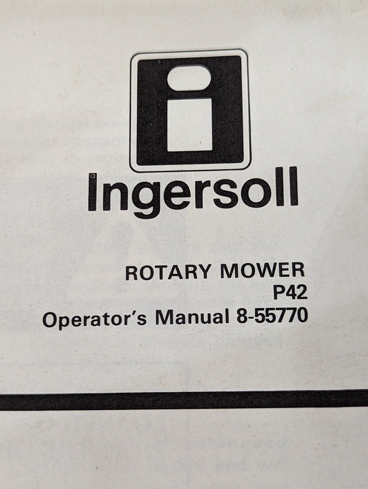 8-55770 P42 ROTARY MOWER - Ingersoll/Case Tractor Part