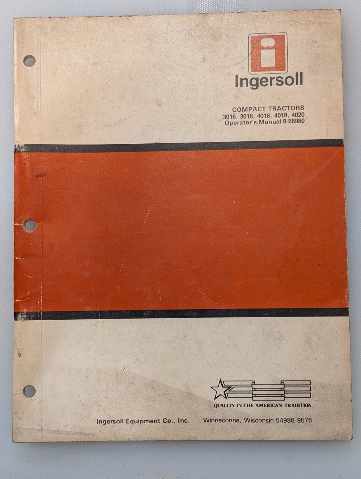 8-55980 OM 3016 3018 4016 4018 4020 - Ingersoll/Case Tractor Part