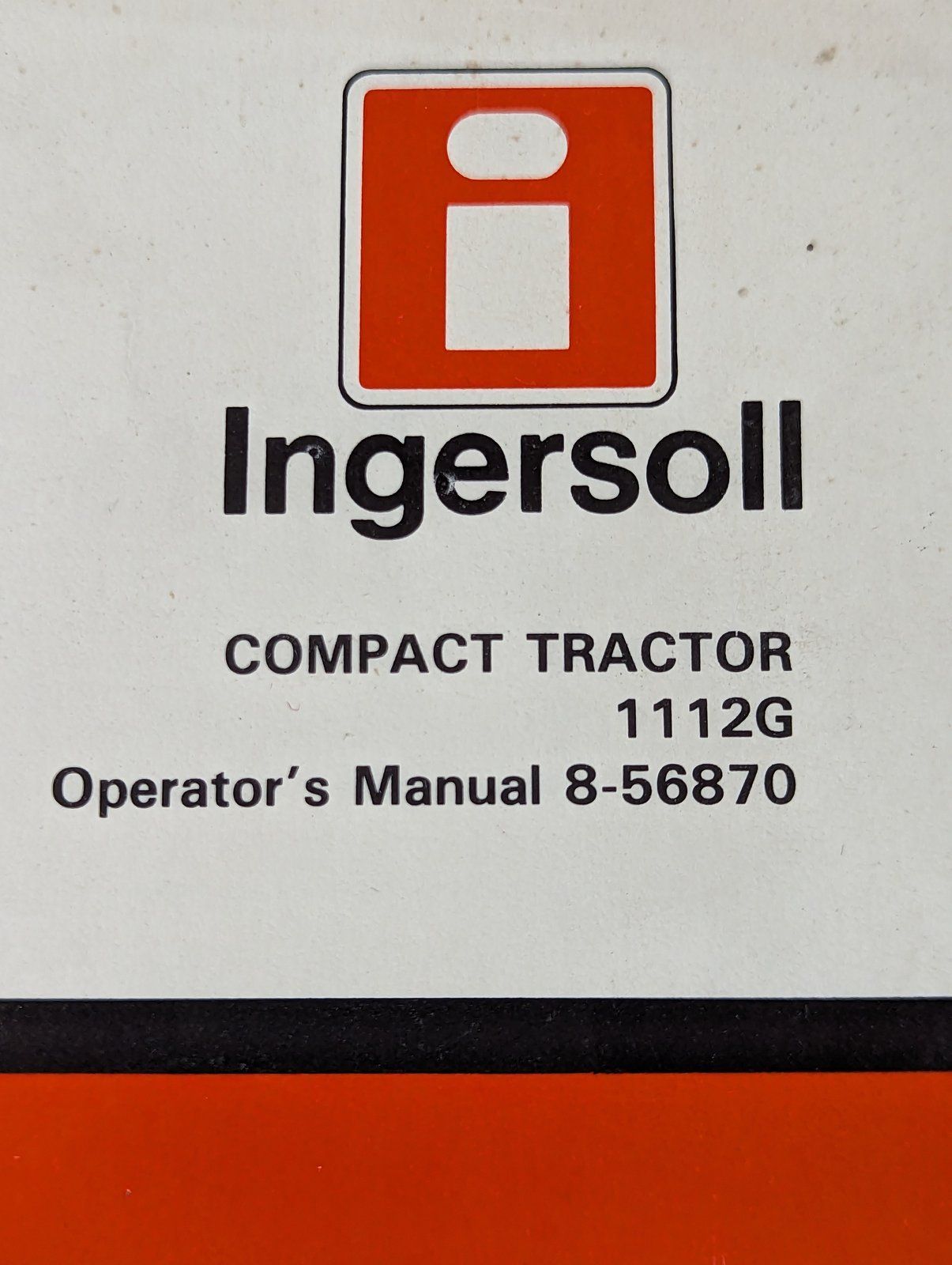 8-56870 OM 1112G - Ingersoll/Case Tractor Part