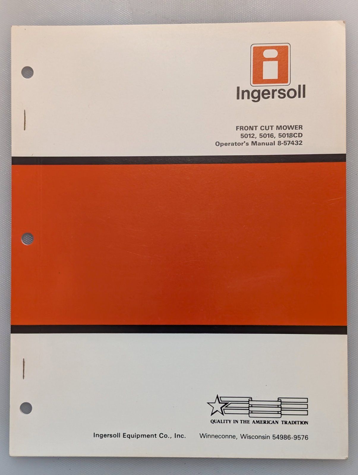 8-57432 OM 5012 5016 5018CD - Ingersoll/Case Tractor Part