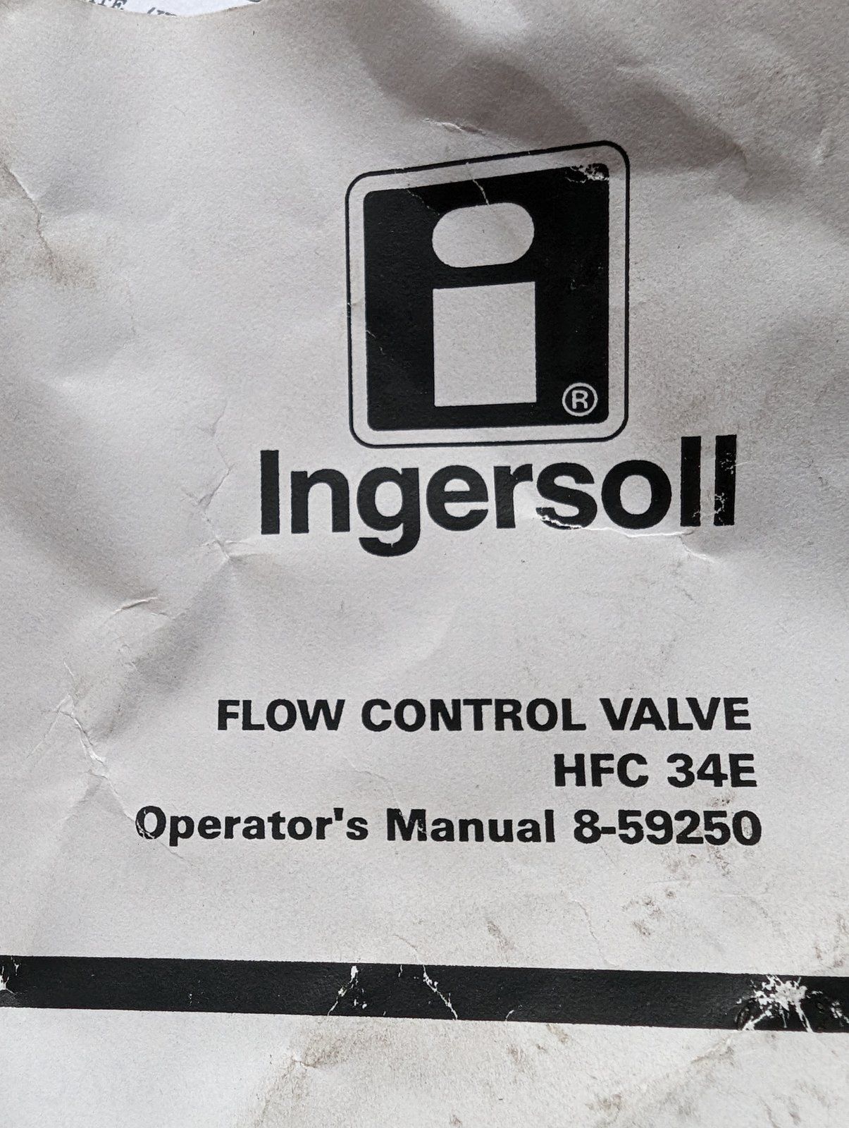 8-59250 MANUAL-OPERATORS KIT HFC34E - Ingersoll/Case Tractor Part