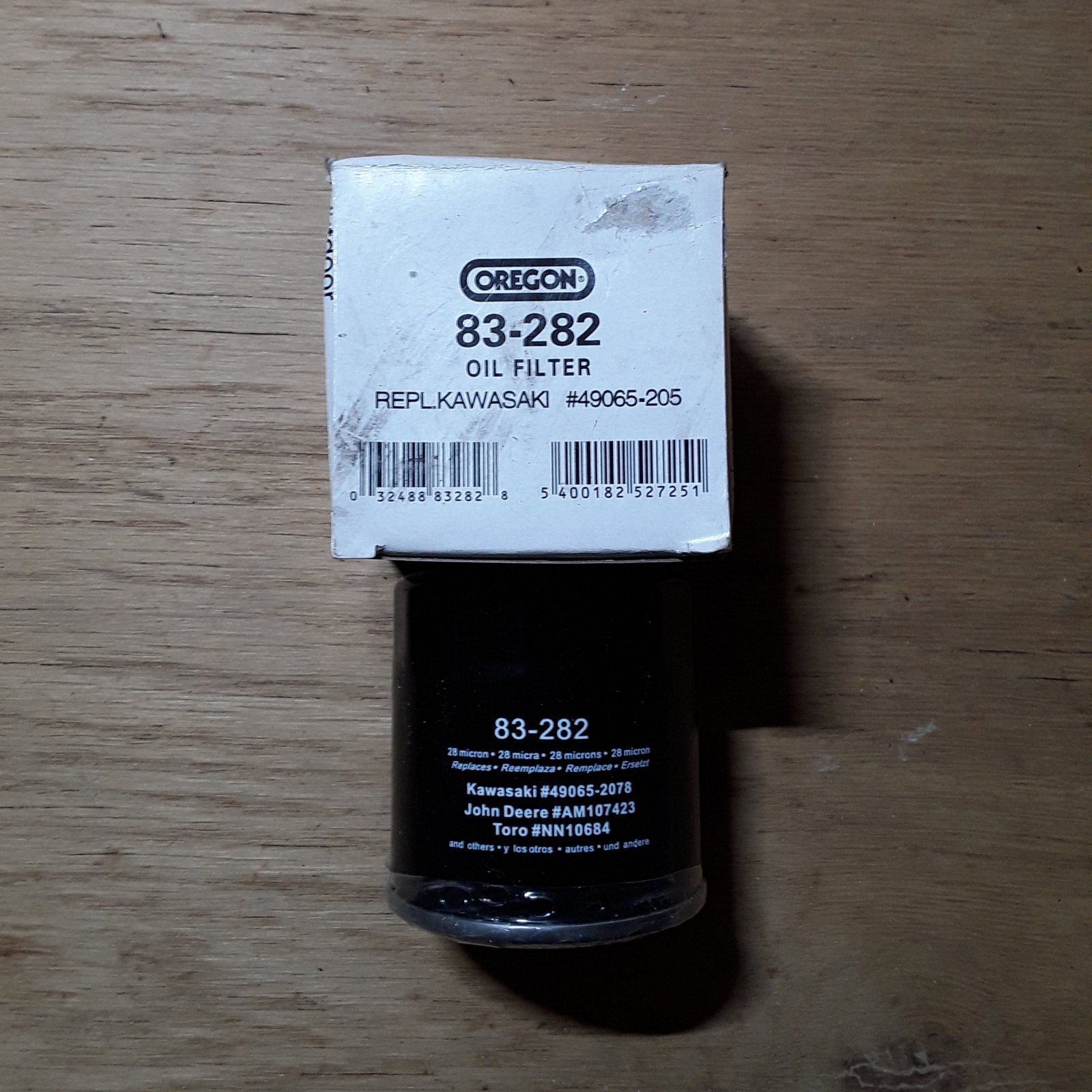 83-282 OREGON OIL FILTER - KAWASAKI - Ingersoll/Case Tractor Part