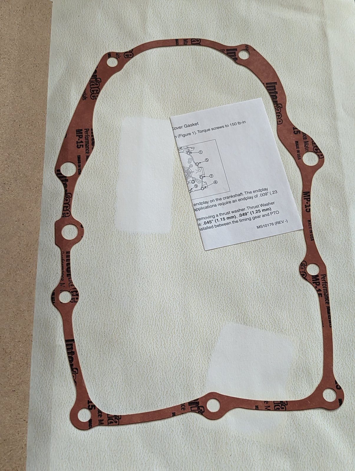 846487 BRIGGS CRANKCASE GASKET - Ingersoll/Case Tractor Part