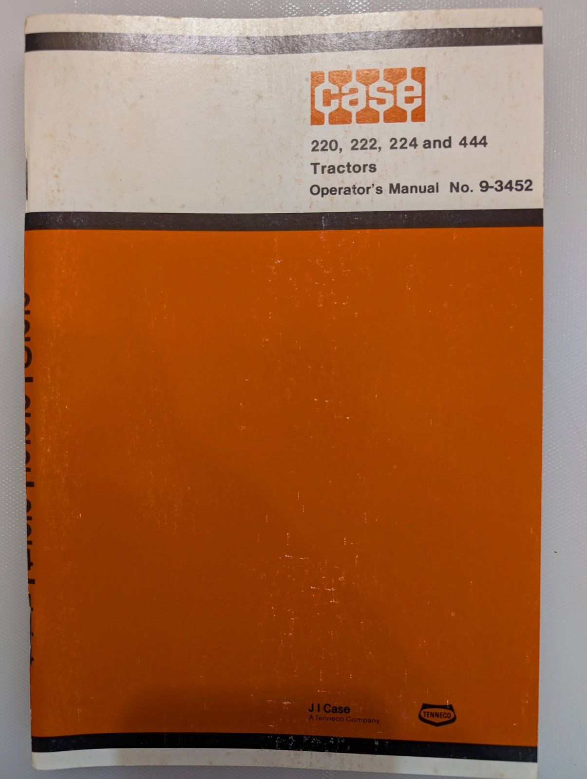 9-3452 OM 220 222 224 444 BY PINS - Ingersoll/Case Tractor Part