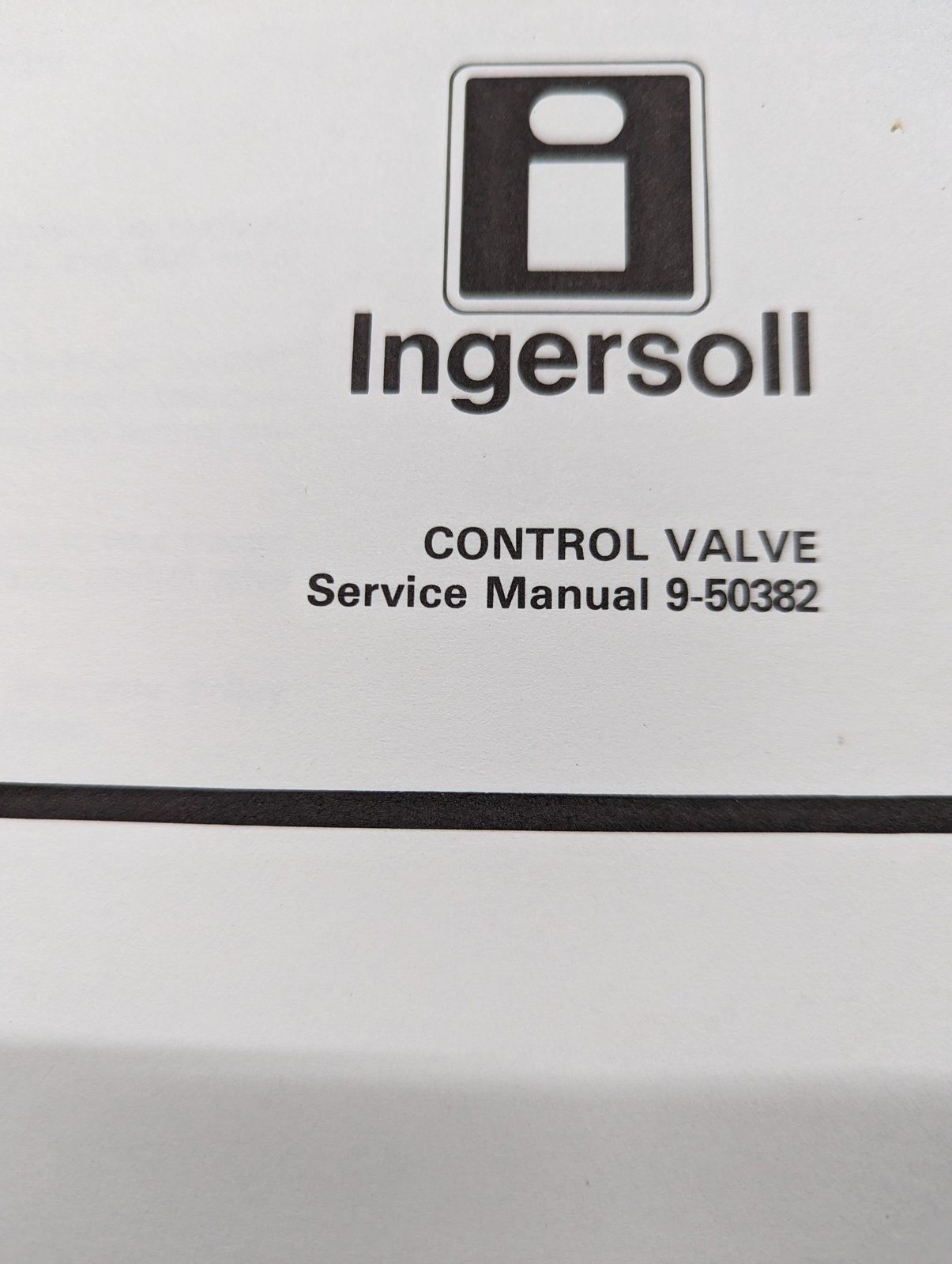 9-50382 SERVICE MANUAL: CONTROL VALVE - Ingersoll/Case Tractor Part
