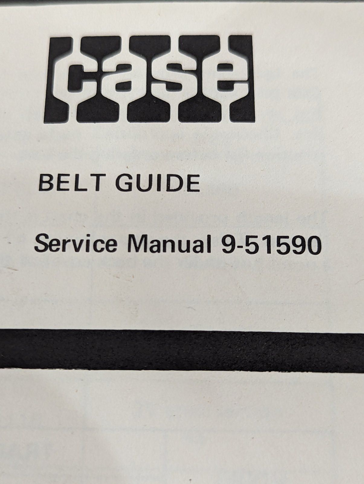 9-51590 SM: BELT GUIDE - Ingersoll/Case Tractor Part