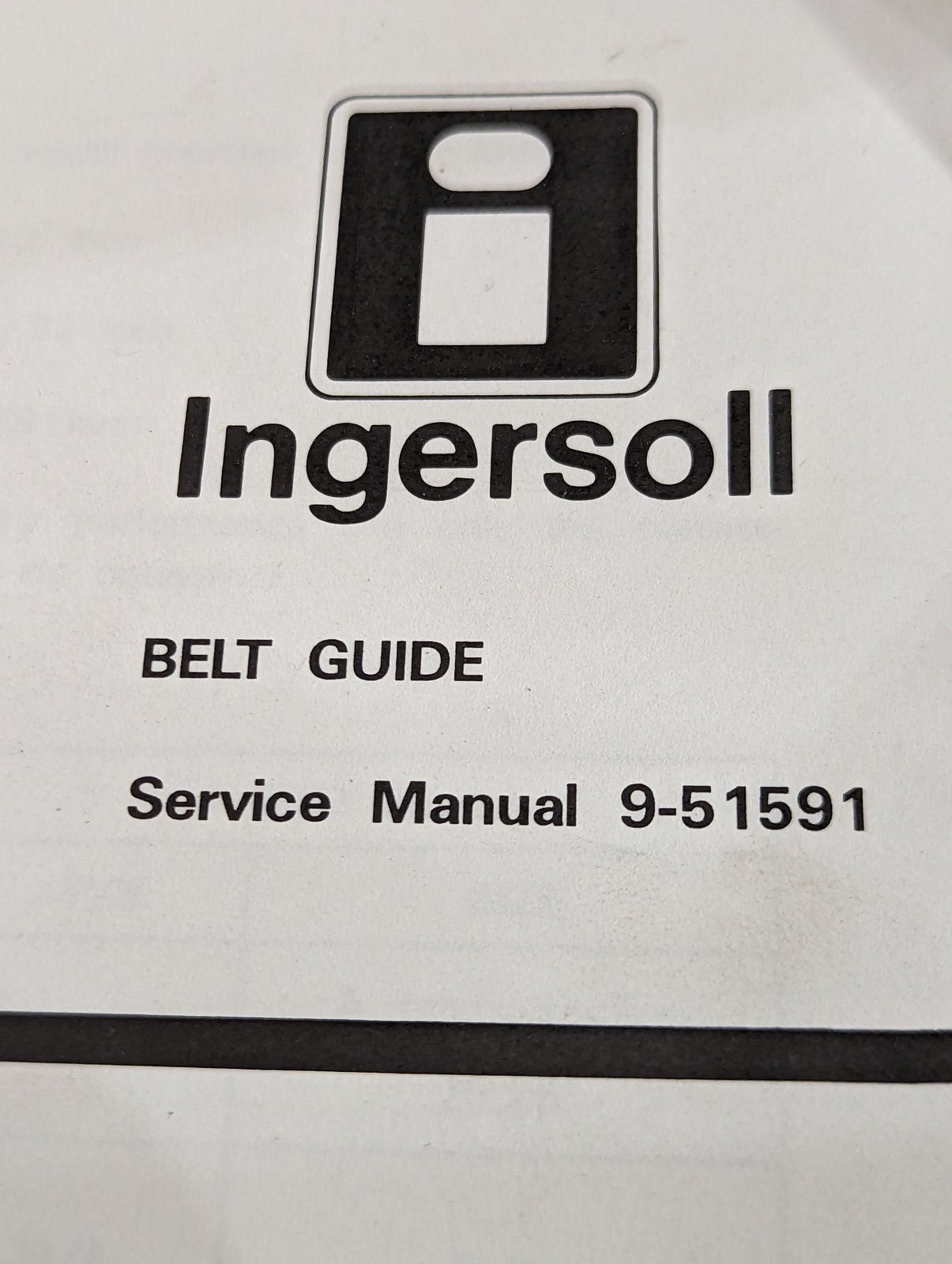 9-51591 SM: BELT GUIDE - Ingersoll/Case Tractor Part